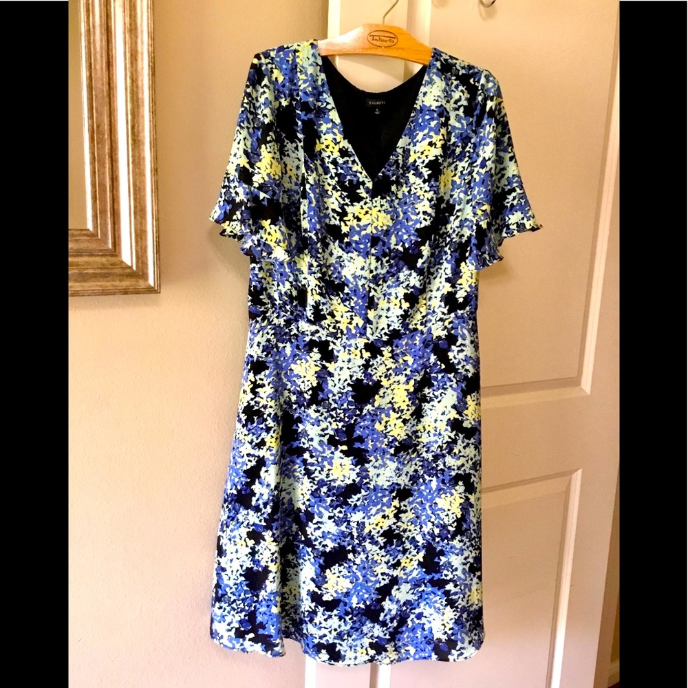 Talbots Abstract Floral Dress